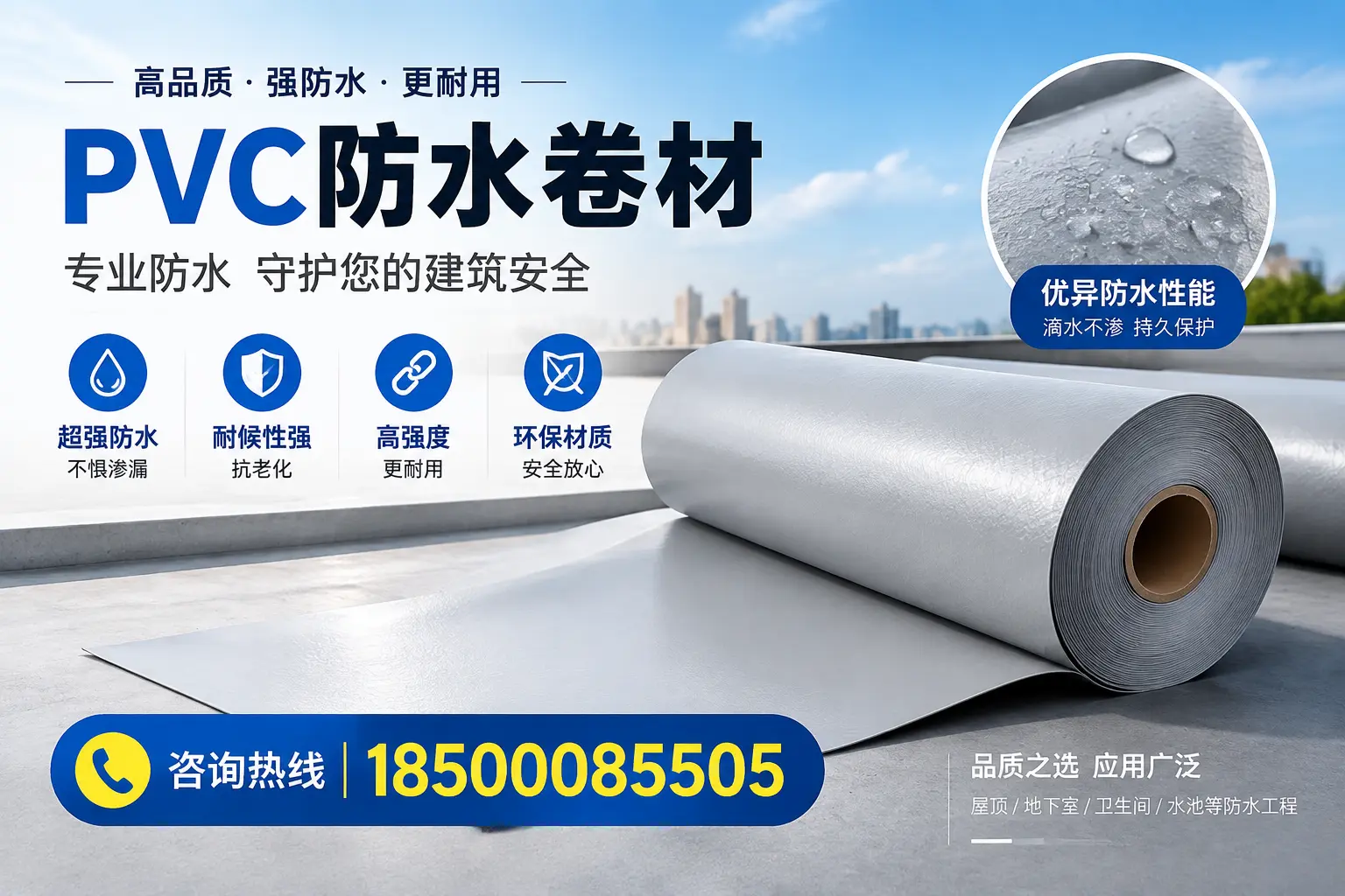 日喀则地区pvc防水卷材的市场现状与发展趋势